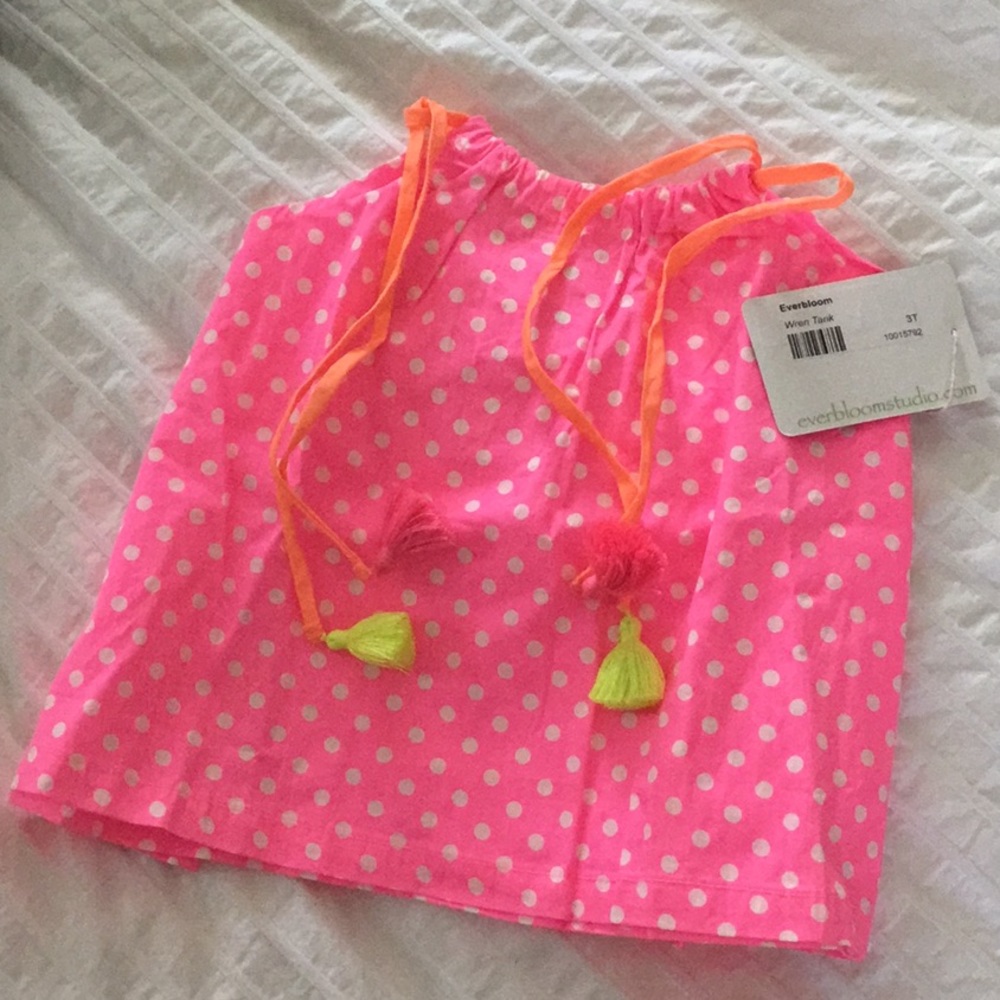 Everbloom toddler 3T tank with tassels